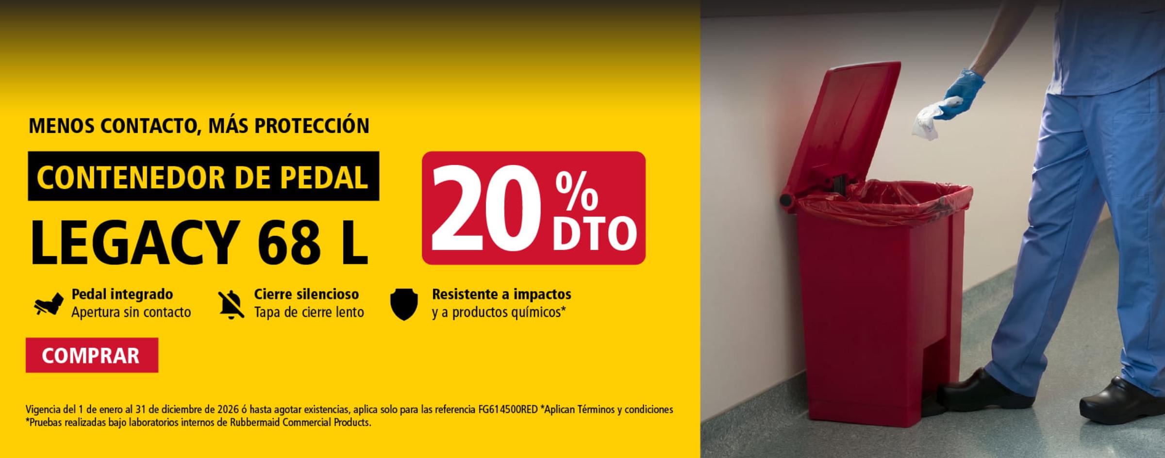 Papeleras-de-pedal-Rubbermaid-para-hospitales
