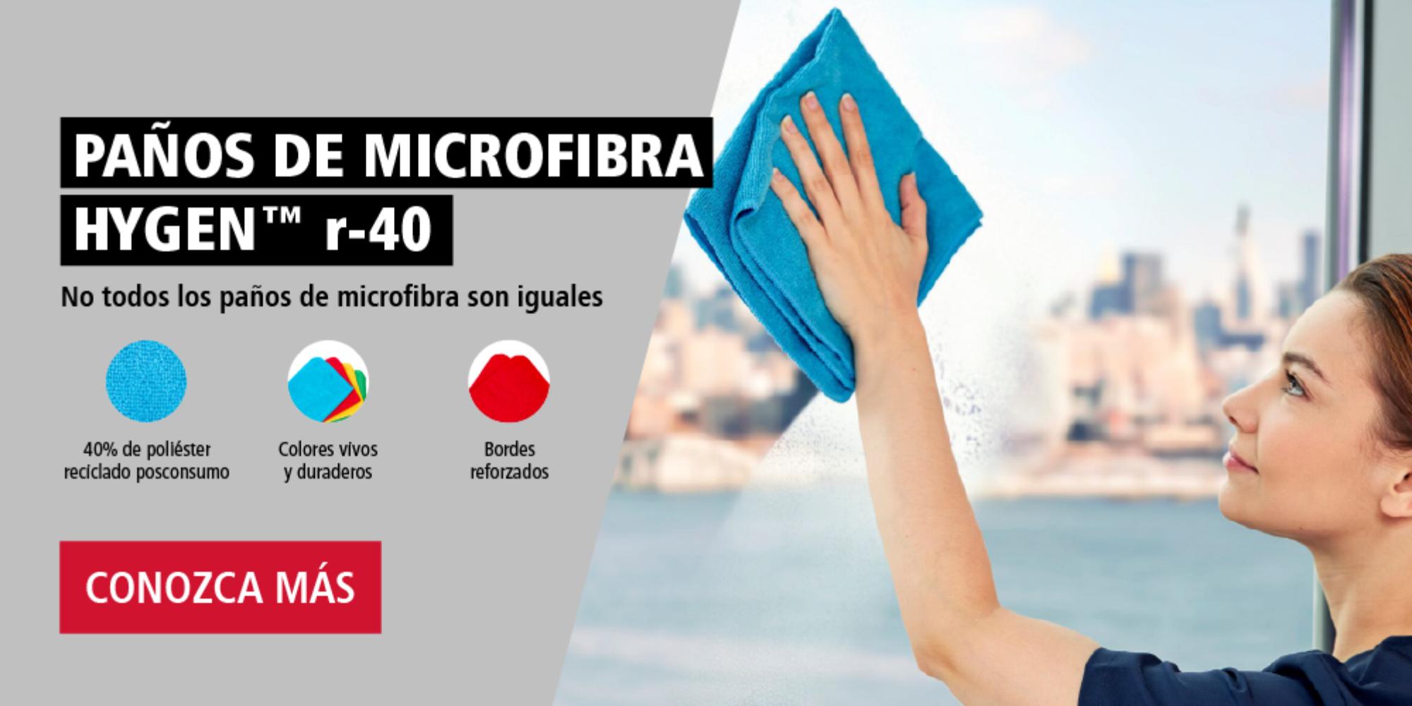 Lanzamiento paños de microfibra Hygen r-40