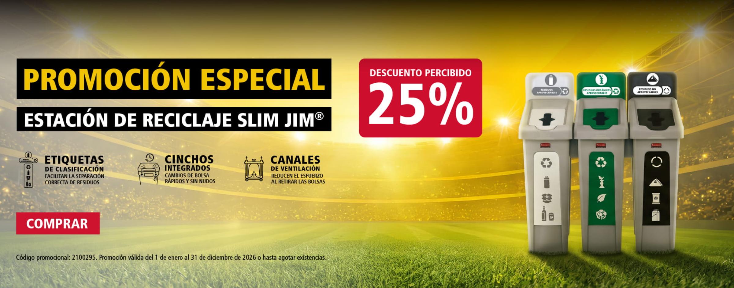 Oferta en estación de reciclaje