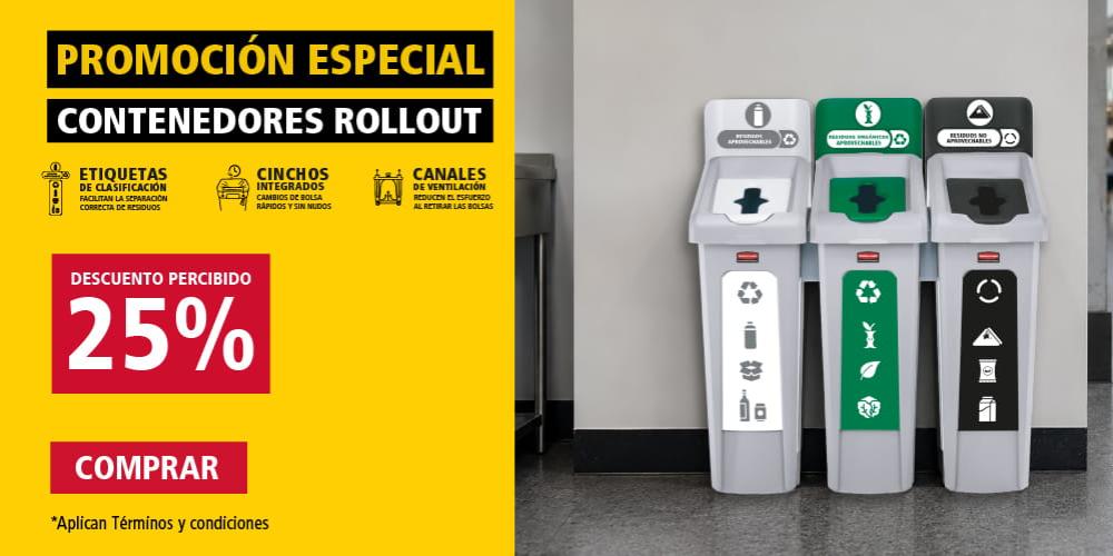 Oferta en estación de reciclaje