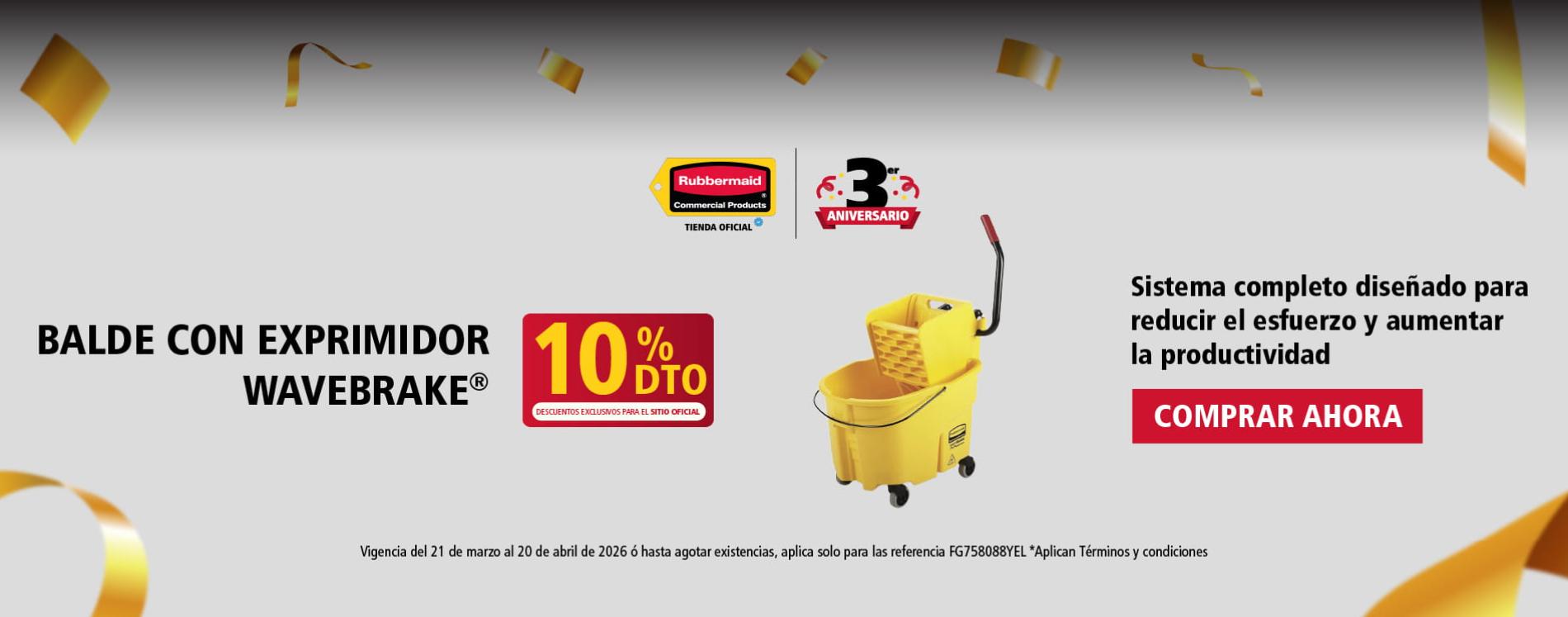 Balde con exprimidor 