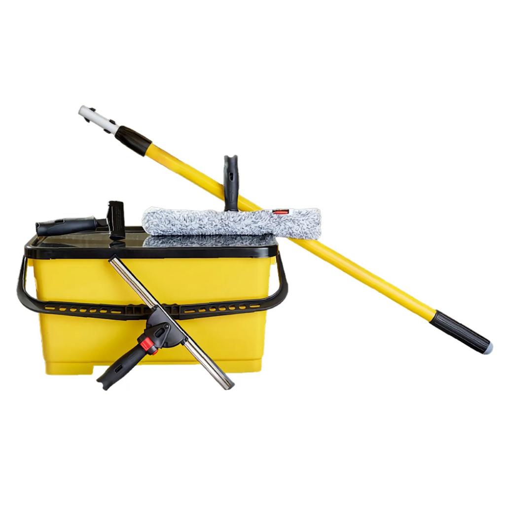 Kit Inicial Profesional para Limpieza de Vidrios Rubbermaid 35 cm con Bastón Quick-Connect 2221951_1