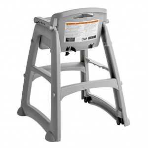 Silla Comedor Bebé Rubbermaid Con Ruedas Gris Gratis Bandeja FG780508PLAT_3