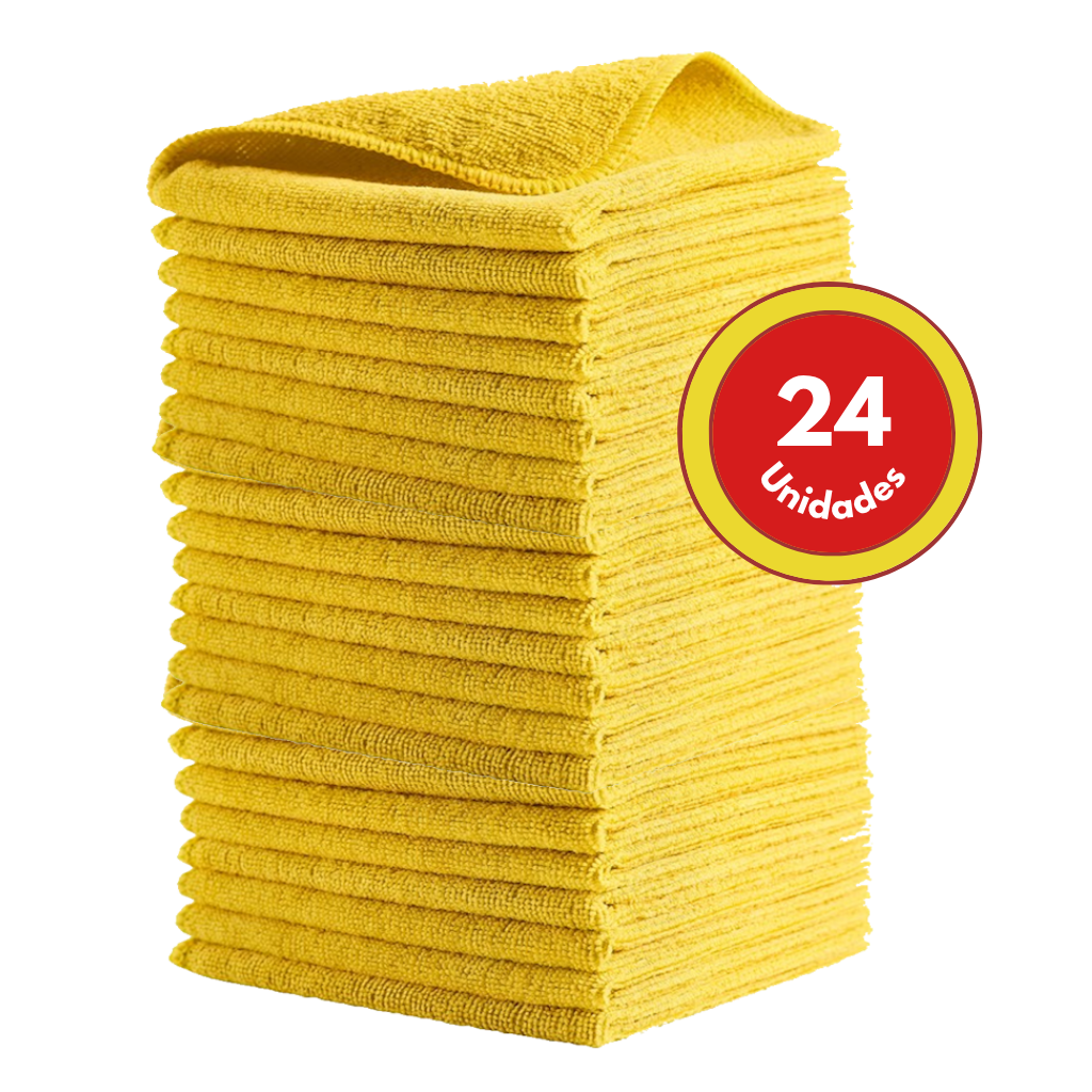 Kit x24 Paños de Microfibra Rubbermaid HYGEN R-40 40x40 cm Amarillo_1