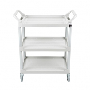 Carro de Servicio Abierto Tres Estantes 200 libras Blanco FG342488OWHT_2