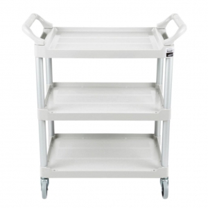 Carro de Servicio Abierto Tres Estantes 300 Libras Blanco FG409100OWHT_2