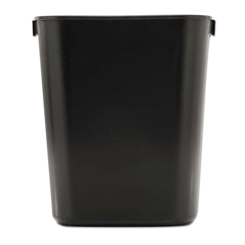 Papelera Rectangular Grande 40 Litros Negro Rubbermaid FG295700BLA_3