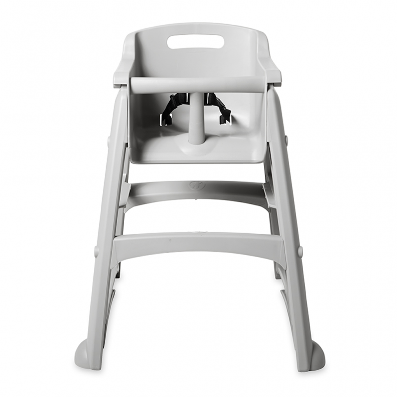 Silla Comedor Para Bebé Rubbermaid Con Ruedas Gris + Bandeja FG780508PLAT _5