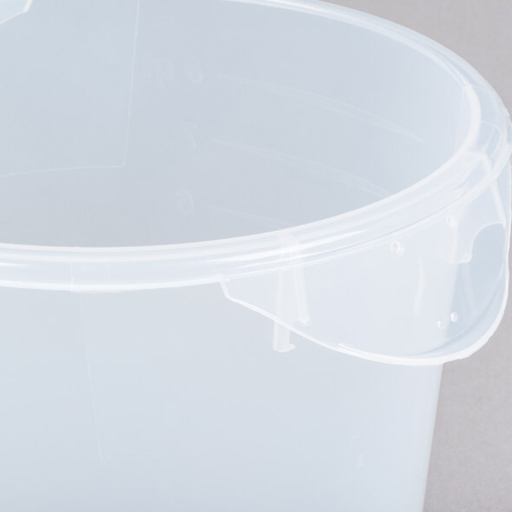Contenedor Redondo Rubbermaid 7.6 Litros para Almacenamiento de Alimentos FG572424CLR_7