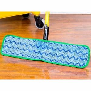 Mopa Plana Microfibra HYGEN 47 cm Trapero Húmedo Azul Borde Verde FGQ41000GR00_5