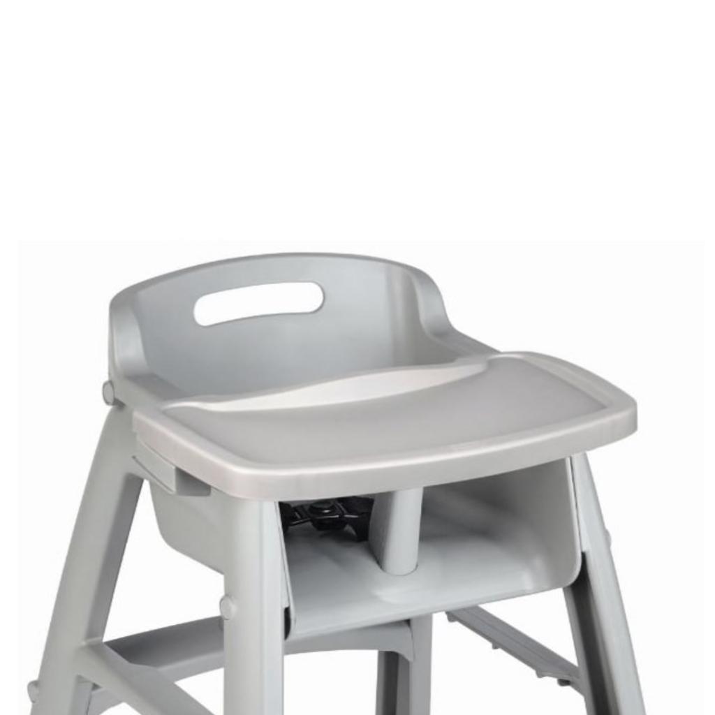 Silla Comedor Bebé Rubbermaid Con Ruedas Gris Gratis Bandeja FG780508PLAT_11
