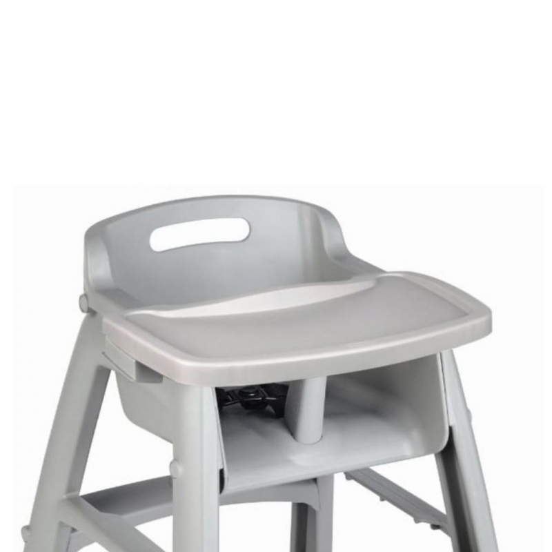 Silla Comedor Para Bebé Rubbermaid Sin Ruedas Gris + Bandeja FG781408PLAT _6