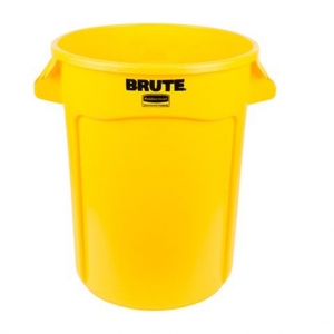 Contenedor Brute 121 litros Sin Tapa Amarillo Rubbermaid FG263200YEL_1