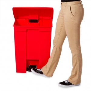 Papelera de Pedal 68 Litros Roja Rubbermaid FG614500RED_7
