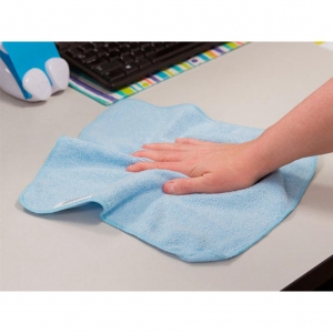 Paño Celeste de Microfibra HYGEN® Económica 40x40 Cm _3