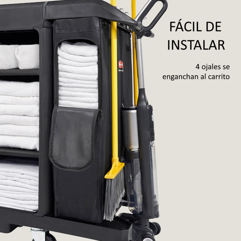 Bolsa de Vinilo Repuesto para Carro de Limpieza Carga Lateral Rubbermaid 2202526_3