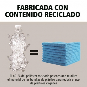 Kit x24 Paños de Microfibra Rubbermaid HYGEN R-40 40x40 cm Rojo_5