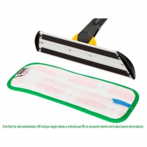Mopa Plana Microfibra HYGEN 47 cm Trapero Húmedo Azul Borde Verde FGQ41000GR00_2