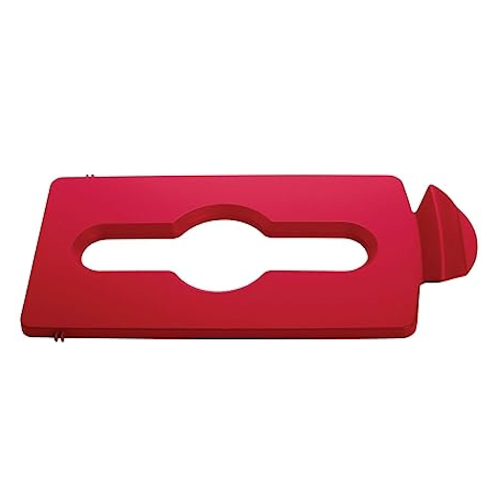 Tapa Roja reciclaje mixto estación de reciclaje Slim Jim Rubbermaid 2007195_1