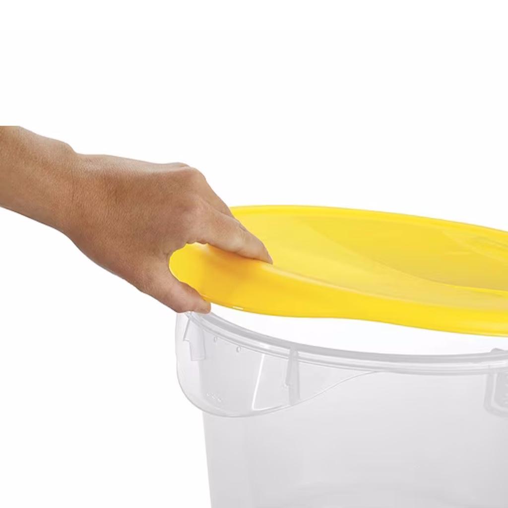 Tapa Rubbermaid para Contenedor Redondo de Alimentos 2.2 y 4.4 Litros FG572200YEL_5