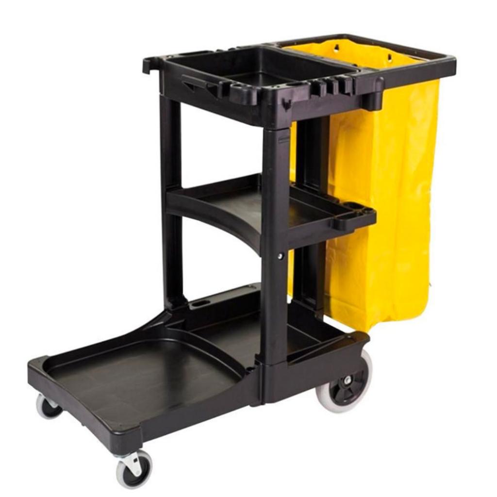 Kit de Limpieza: Carro limpieza + Balde WaveBrake 33 Litros + Señal de piso _4