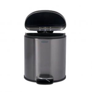 Papelera de Pedal en Acero Inoxidable 6 Lts 2179282_1