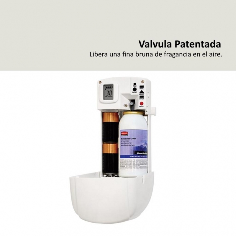Dispensador Automático de Olores Rubbermaid MICROBURST 9000 Cromado_7