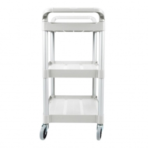 Carro de Servicio Abierto Tres Estantes 200 libras Blanco FG342488OWHT_3