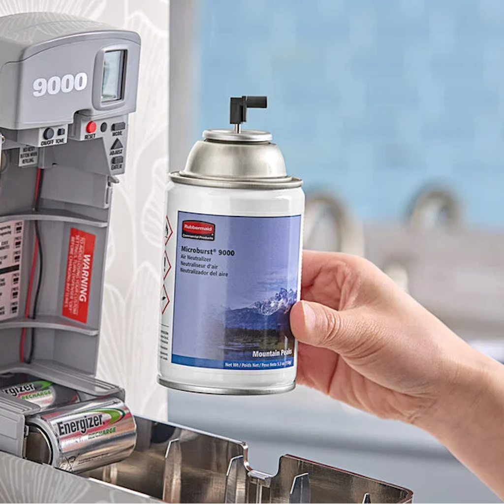 Repuesto para Dispensador de Olores Rubbermaid Microburst 9000 Aroma Picos de Montaña FG4012461_2