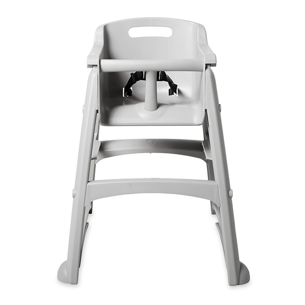 Silla Comedor Para Bebé Rubbermaid Sin Ruedas Gris + Bandeja FG781408PLAT _5