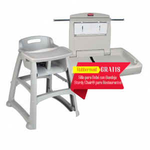 Kit Cambiador + Silla de Bebé con Bandeja para Negocios y Restaurantes _1