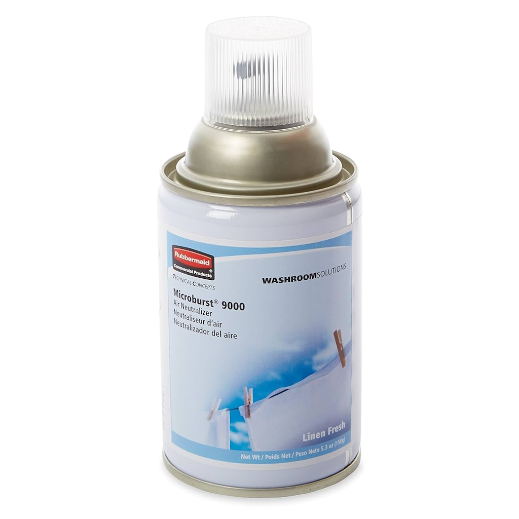 Repuesto para Dispensador de Olores Rubbermaid Microburst 9000 Aroma Lino Fresco FG4012441_1