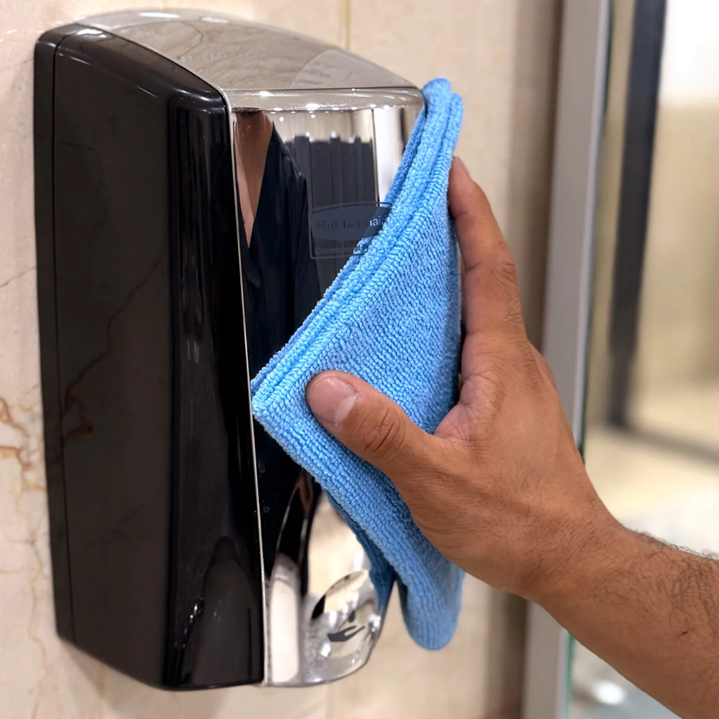 Pack X6 de Paños de Microfibra Azul De Uso General Rubbermaid 2207132_4