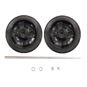 Eje y Ruedas de Repuesto de Goma para Carro de Limpieza / Carro de Camarera FG9T73M9BLA_2