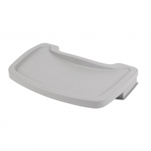 Silla Comedor Bebé Rubbermaid Con Ruedas Gris Gratis Bandeja FG780508PLAT_13