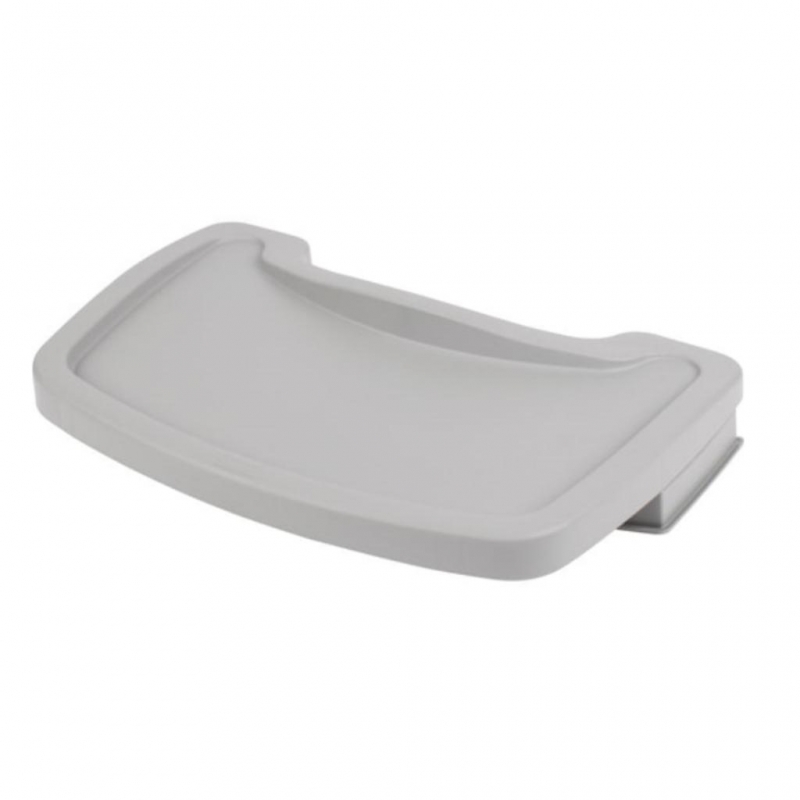 Silla Comedor Para Bebé Rubbermaid Sin Ruedas Gris + Bandeja FG781408PLAT _11