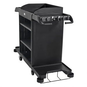 Carro Camarista Completo Negro Rubbermaid 2202581 _2