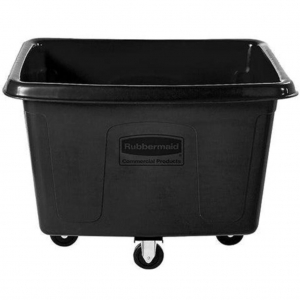 Contenedor con Ruedas Cúbico 400 Litros Sin Tapa Rubbermaid Negro FG461400BLA_2