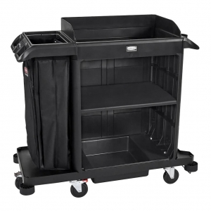 Carro Camarista Compacto Negro Rubbermaid 2202585_3