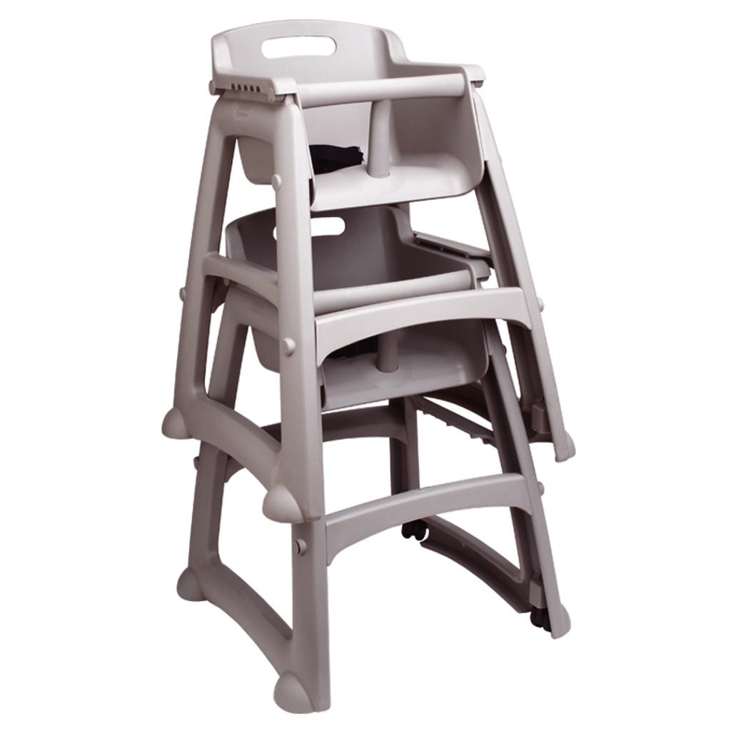Silla Comedor Bebé Rubbermaid Sin Ruedas Gris Gratis Bandeja FG781408PLAT_7