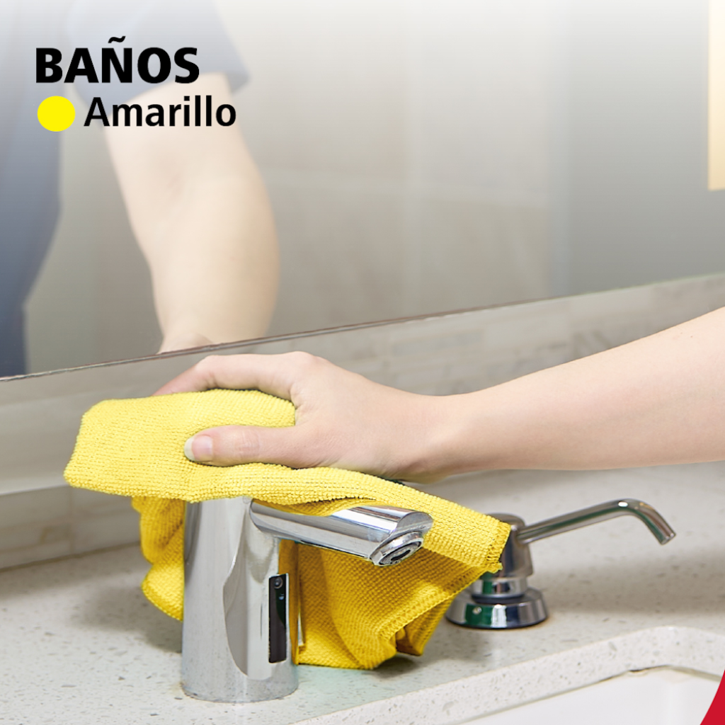 Kit x24 Paños de Microfibra Rubbermaid HYGEN R-40 40x40 cm Amarillo_6
