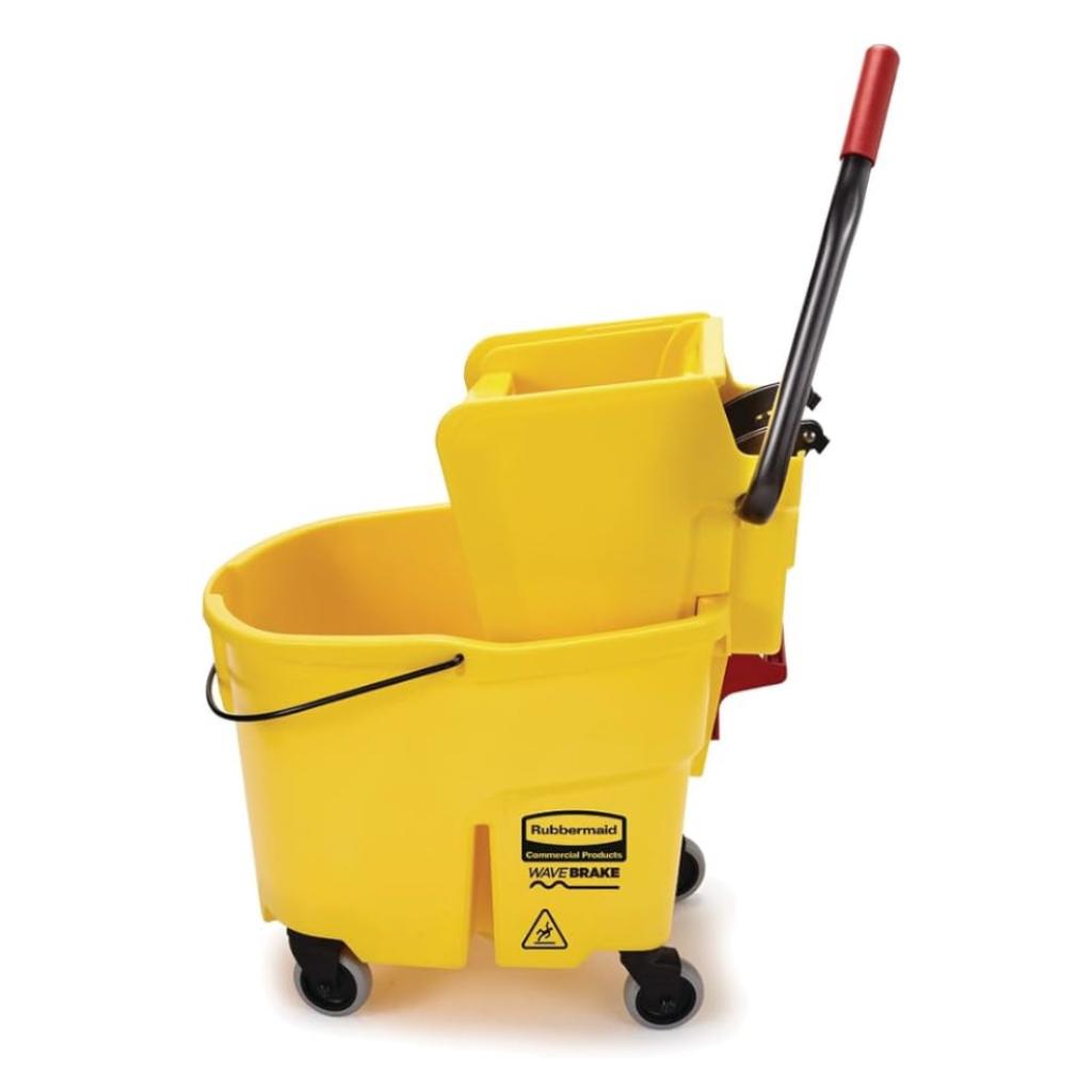 Kit de Limpieza: Carro limpieza + Balde WaveBrake 33 Litros + Señal de piso _9