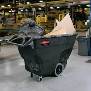 Practiwagon Volcador 800 Litros Sin Tapa Negro Rubbermaid FG9T1600BLA_2