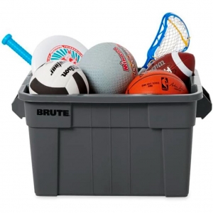 Caja BRUTE Tote con Tapa 20 Galones (75.7 Litros)  FG9S3100GRAY_4