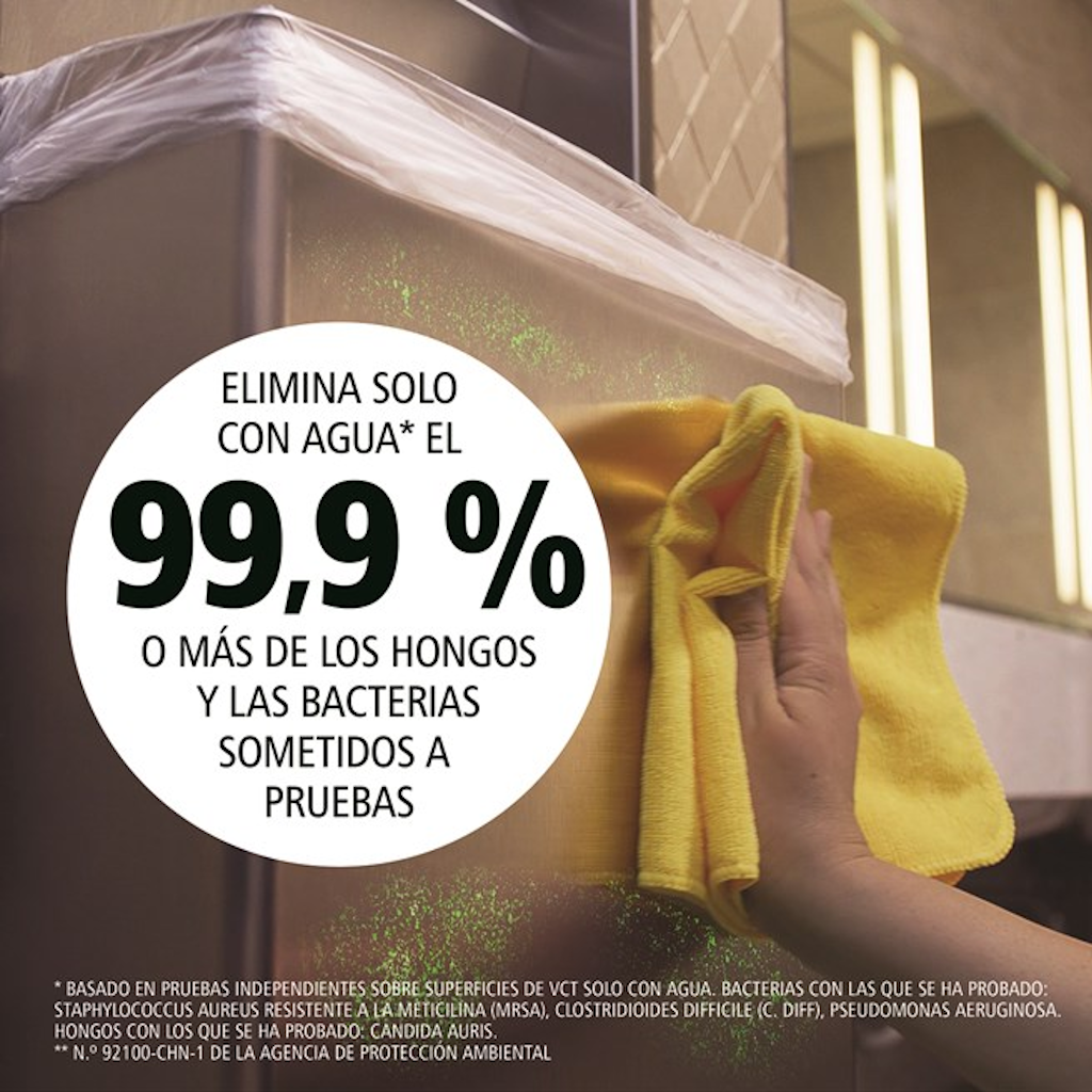 Kit x12 Paños de Microfibra Rubbermaid HYGEN R-40 40x40 cm Amarillo _3