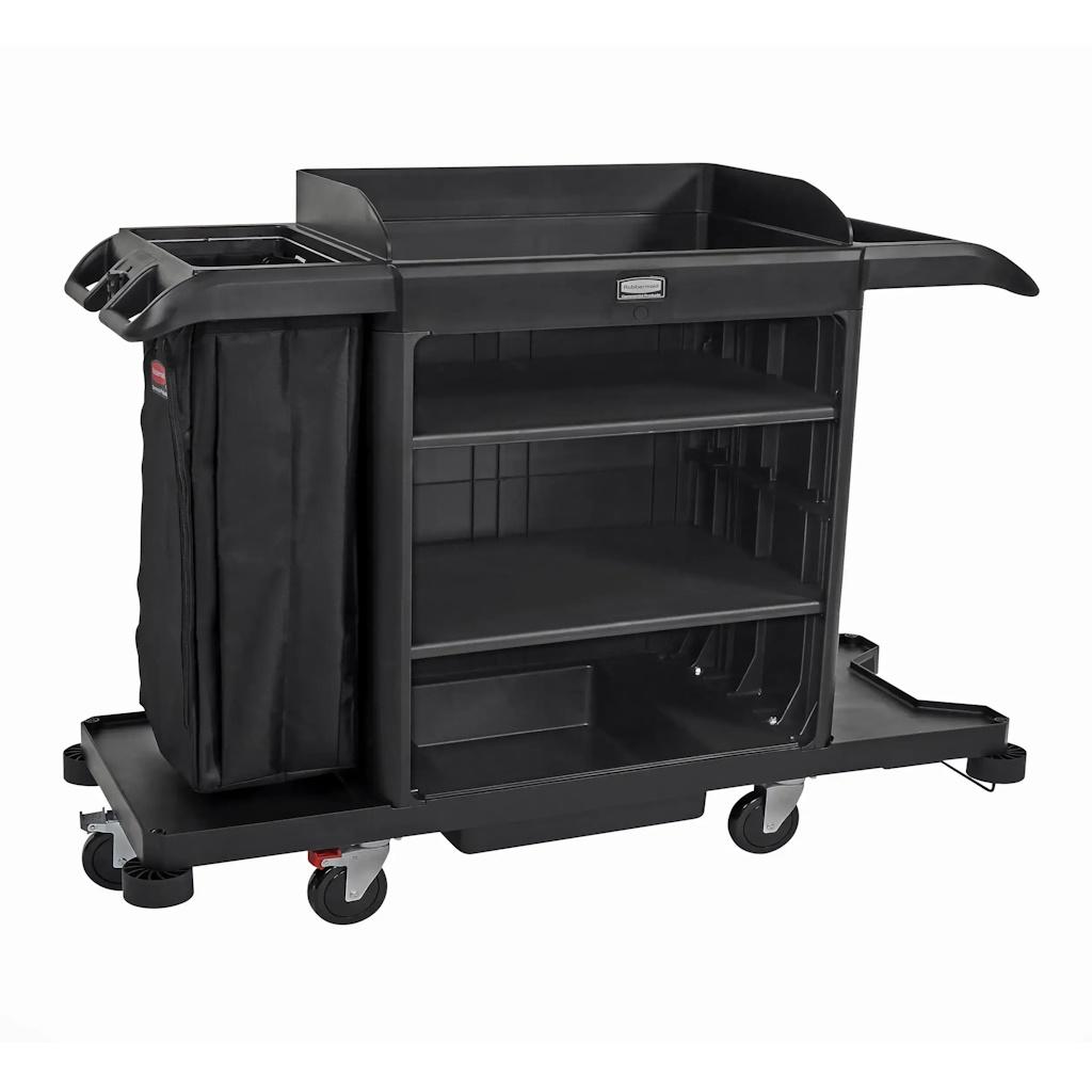 Carro Camarista Rubbermaid Negro de Gran Capacidad 2202581 _1