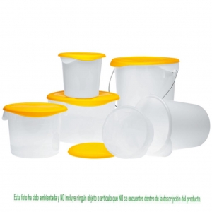 Recipiente Redondo Para Alimentos Con Tapa 20.8 Litros FG572800WHT - FG573000YEL_7