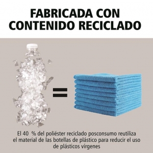 Kit x24 Paños de Microfibra Rubbermaid HYGEN R-40 40x40 cm Verde_6