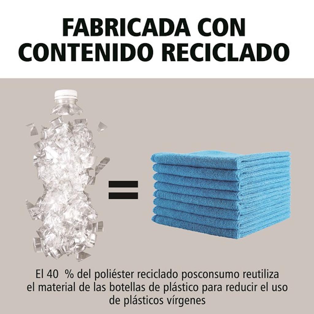 Kit x12 Paños de Microfibra Rubbermaid HYGEN R-40 40x40 cm Verde_5