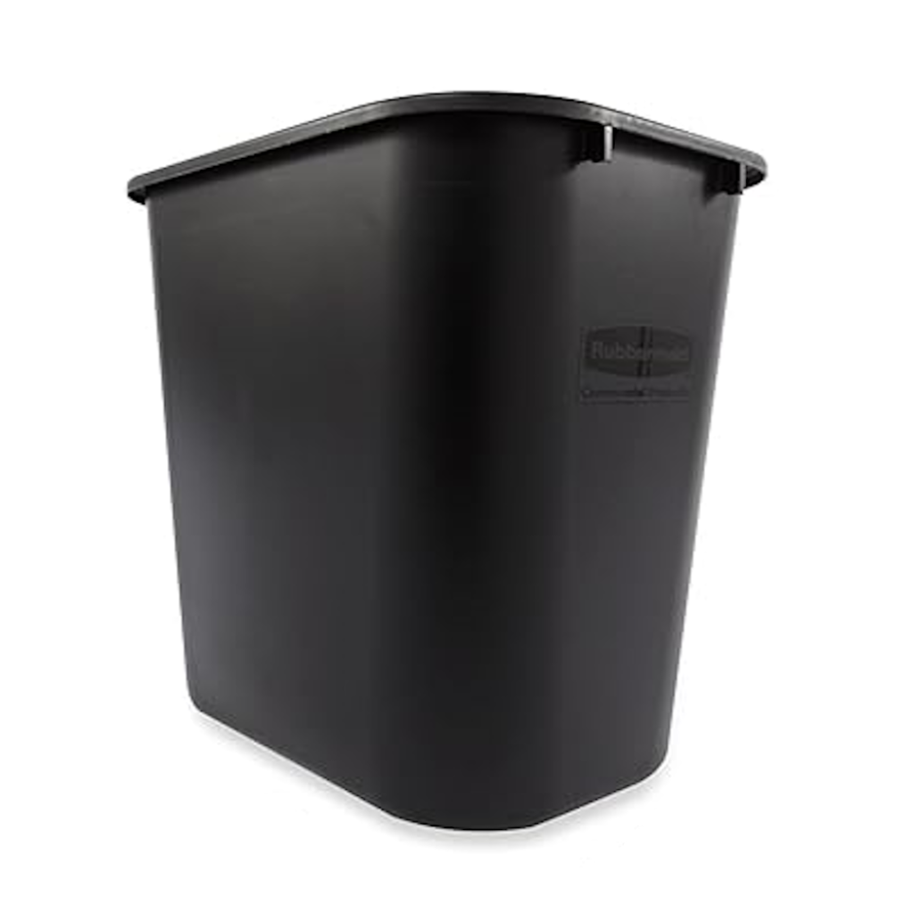 Papelera Rectangular Mediana 26.6 Lt Negro Rubbermaid FG295600BLA_3